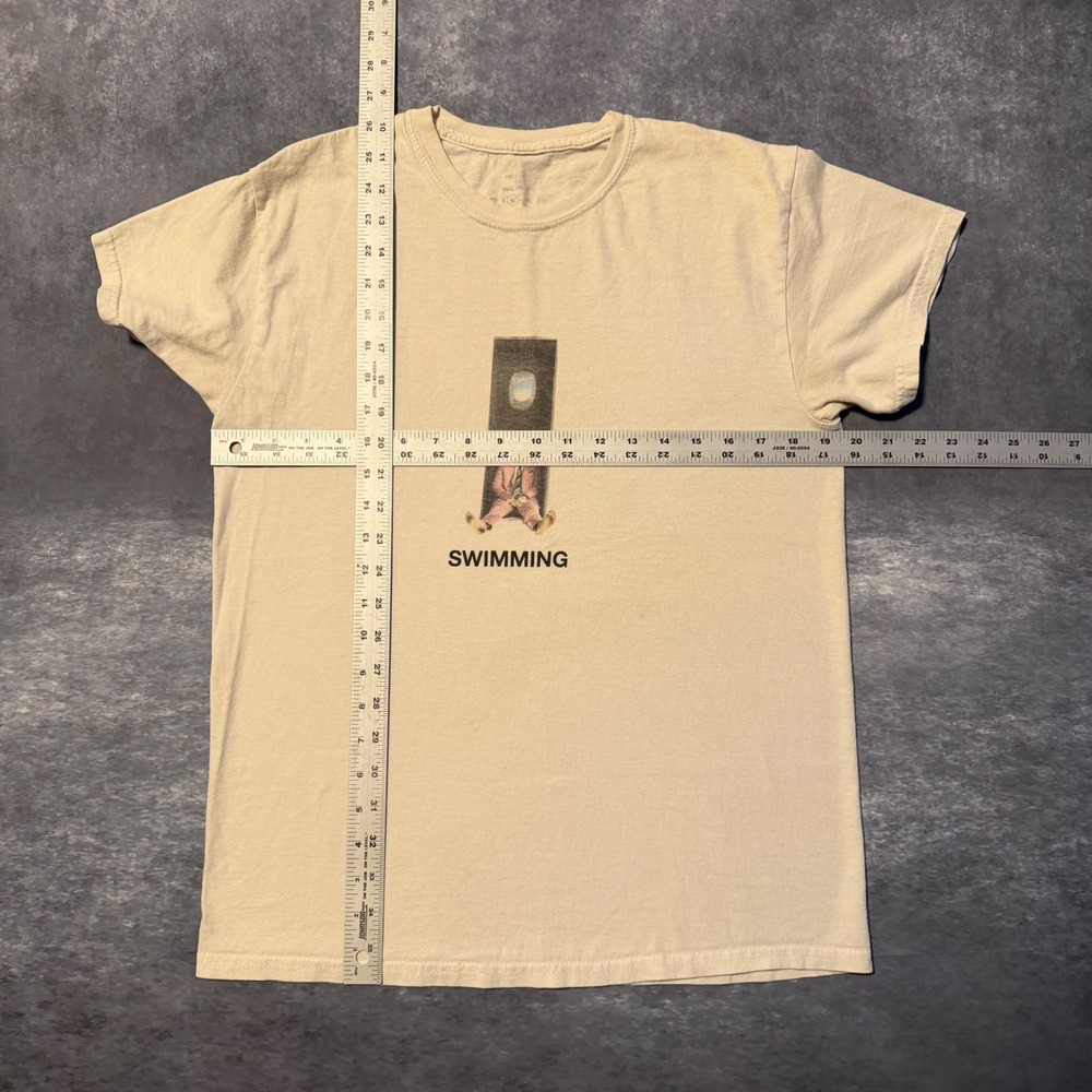 Mac Miller Swimming Album Graphic T-Shirt Mens Medium Tan Beige Double Sided - Picture 4 of 9
